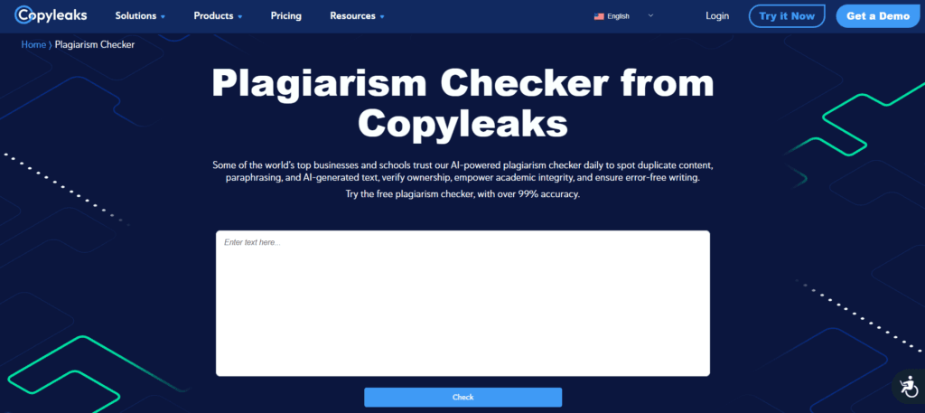 Plagiarism Checker from Copyleaks