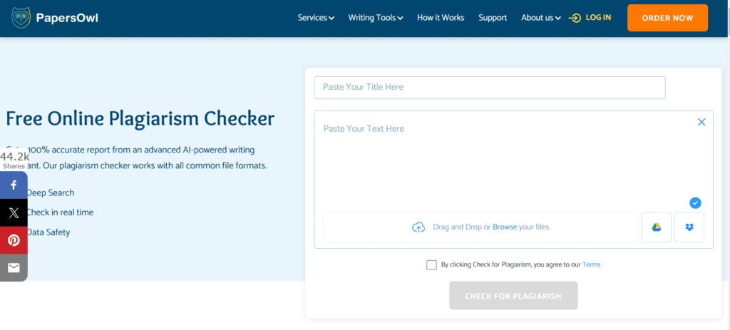 Papers Owl Free Plagiarism Checker